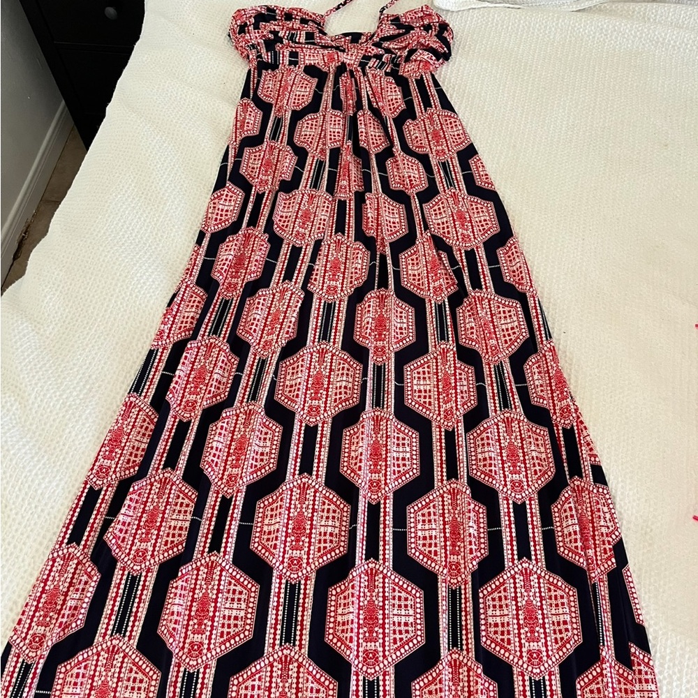 Geometric Patterned Maxi Dress